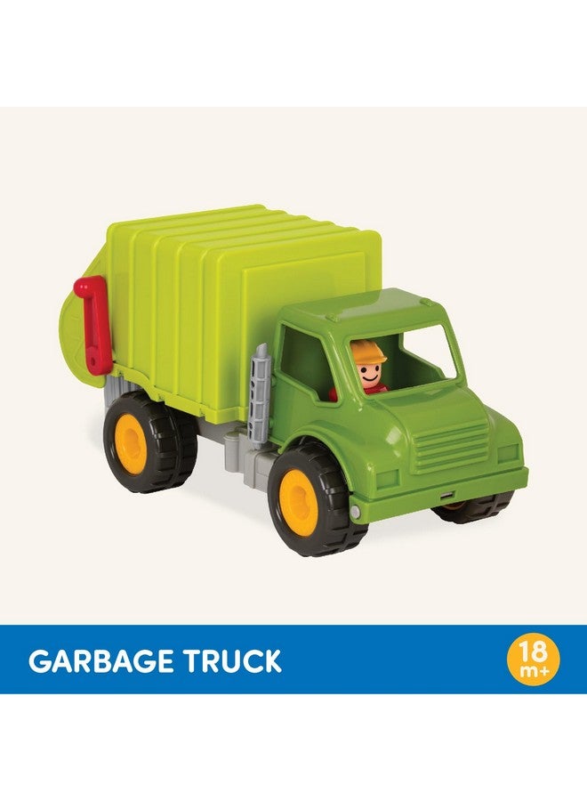 Battat - Green Recycling Truck - Classic Toddler Trucks - Eco-Friendly Toy - Soft Rubber Wheels - 18 Months + - Garbage Truck - Image 5