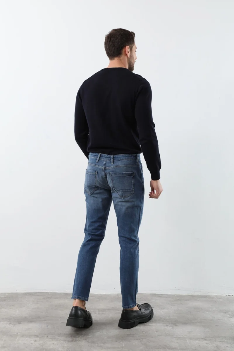 باني جينز Mens Light Blue Straight Fit Jeans