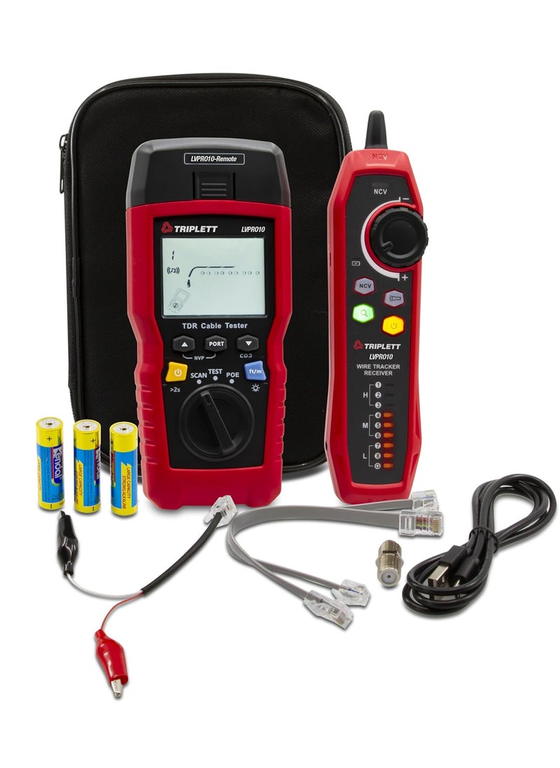 Triplett Triplett LVPRO10 TDRCable Tester  Test and Trace Both Twisted Pair CAT5E66A8 and Coax Cables  - Image 3