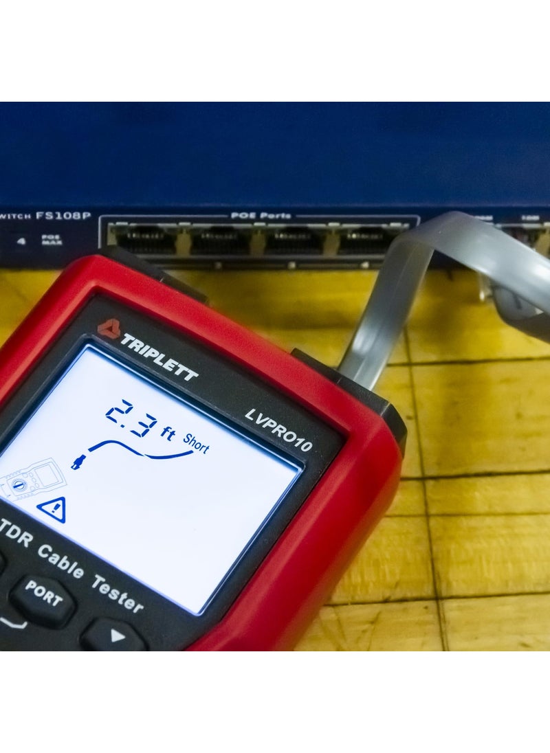 Triplett Triplett LVPRO10 TDRCable Tester  Test and Trace Both Twisted Pair CAT5E66A8 and Coax Cables  - Image 4