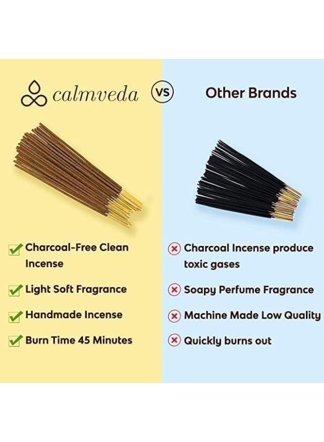 Church Incense & Myrrh Incense - 80 Charcoal Free Sticks, Made from Recycled Flowers | Spiritual Healing Incense for Church | Handmade Olibanum Incense - Image 5