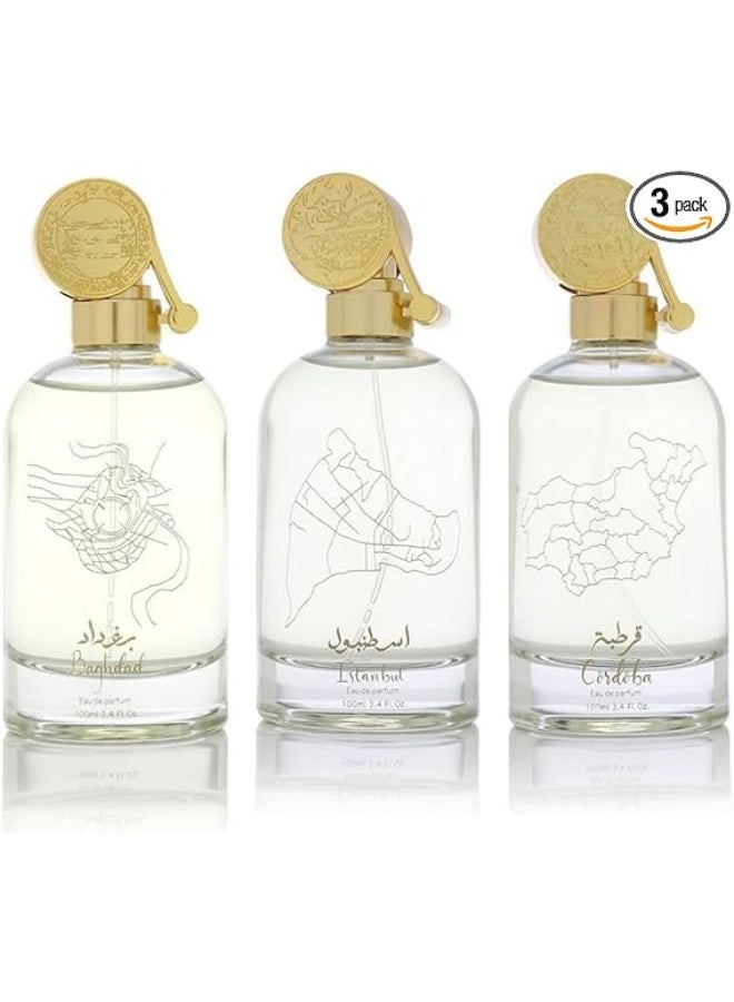 Jad Bundle The Islamic Civilization (CORDOBA, ISTANBUL & BAGHDAD) Unisex Perfume EDP 100 ml x 3pcs - Image 1