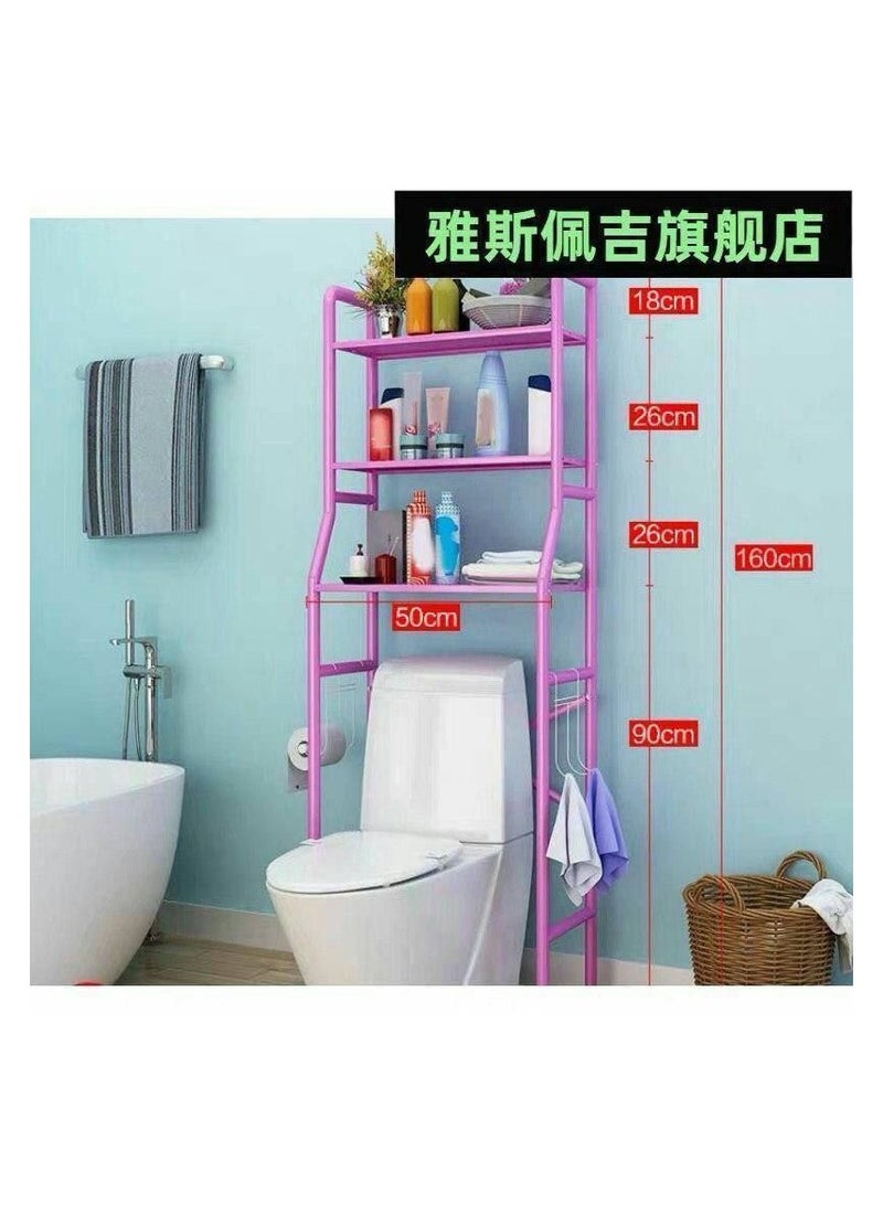 استاند حمام 3ارفف بماتريال معالج ضد الصدئ يصلح جنب القاعدة متوفر لون ابيض IR - Image 2