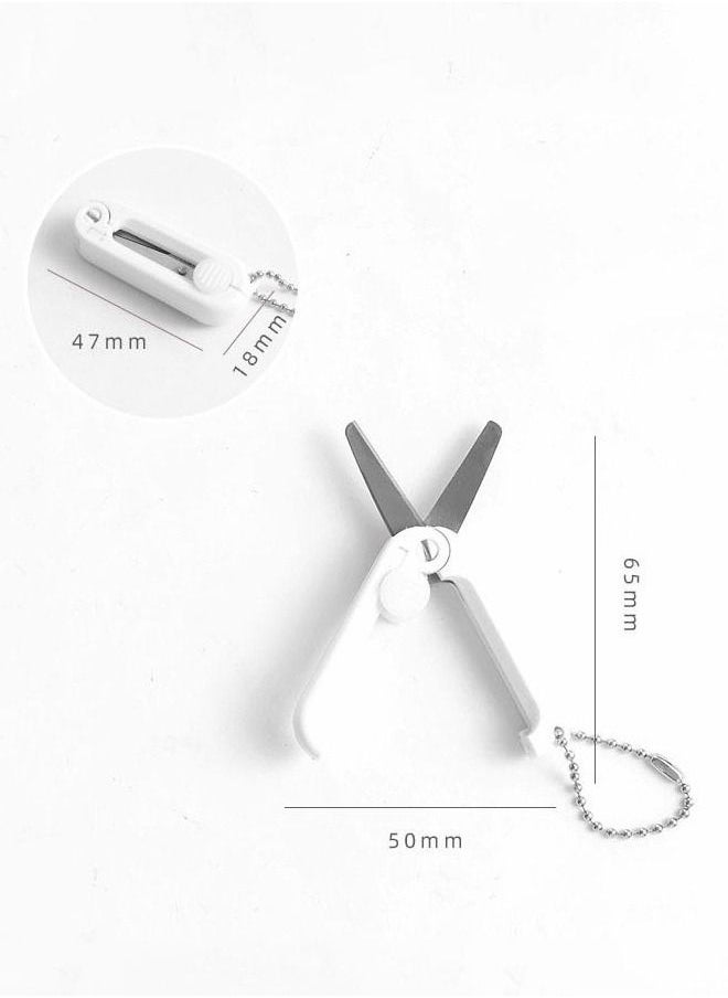 WooFree - Mini Portable Folding Scissor White - Image 1