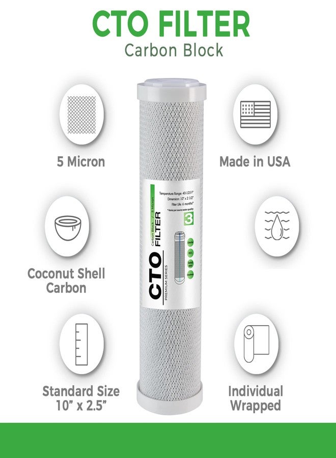 آي سبرينج خرطوشة بديلة من فلتر الكربون النشط عالي السعة من iSpring FC15US، عالمية فاخرة، مصنوعة من قشر جوز الهند، لأنظمة تنقية المياه تحت الحوض بتقنية التناضح العكسي، مقاس 10 × 2.5 بوصة، صنع في الولايات المتحدة الأمريكية - Image 2