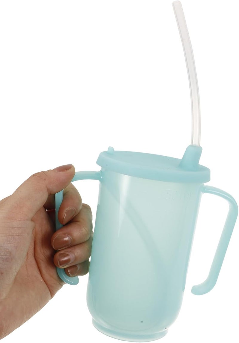 VILLCASE Unbreakable Patient Drinking Cup with Handle, Anti-choking Spill-resistant Liquid Diet Cup for Elderly Bedridden Use, Adaptive Medical Feeding Mug for Home Care - Image 4