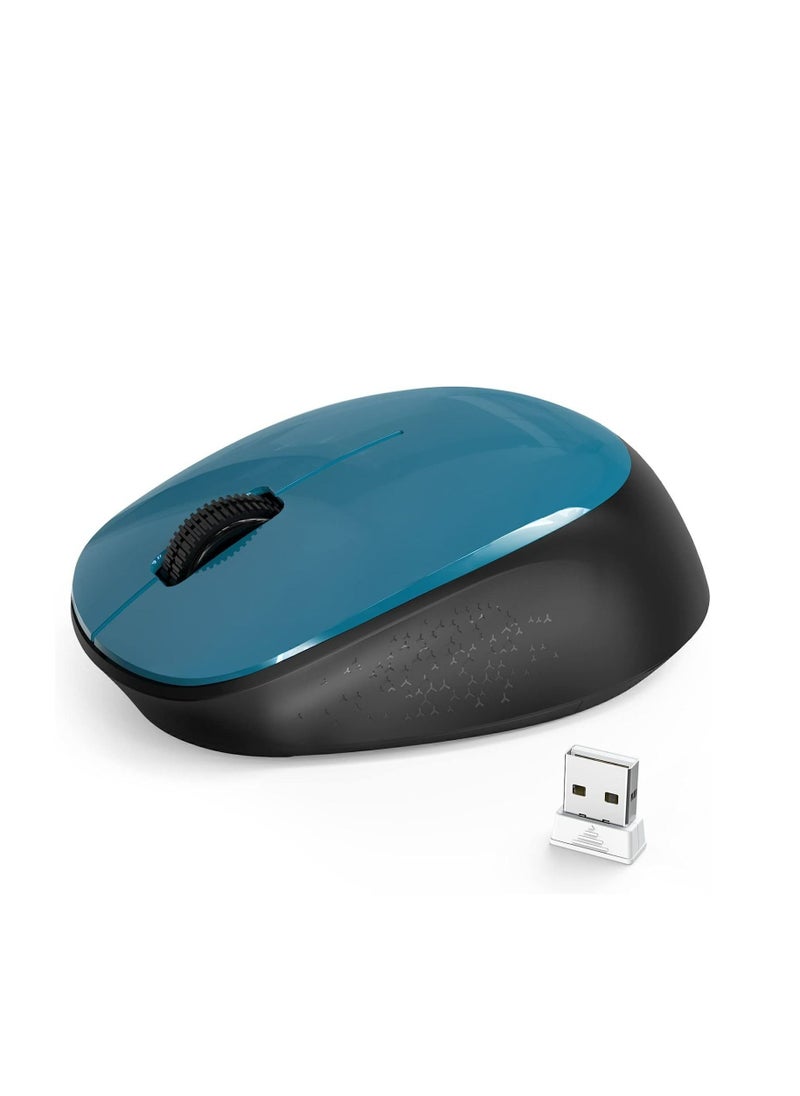 LeadsaiL LeadsaiL Wireless Mouse for Laptop 2.4G Silent Cordless USB Mouse Slim Wireless Optical Computer Mouse, 3 Buttons, AA Battery Used,1600 DPI for Windows  - Image 3