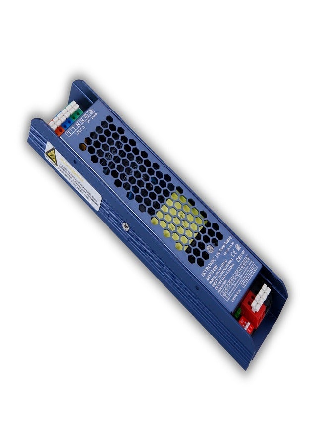 KTRONIC 60W - 24V LED Driver – Ultra Slim LED Driver, 110-277VAC to 24V DC 2.5A Converter with 4-Stage Voltage Adjustment, Silent Performance Transformer for LED Strips, 3D - Image 1