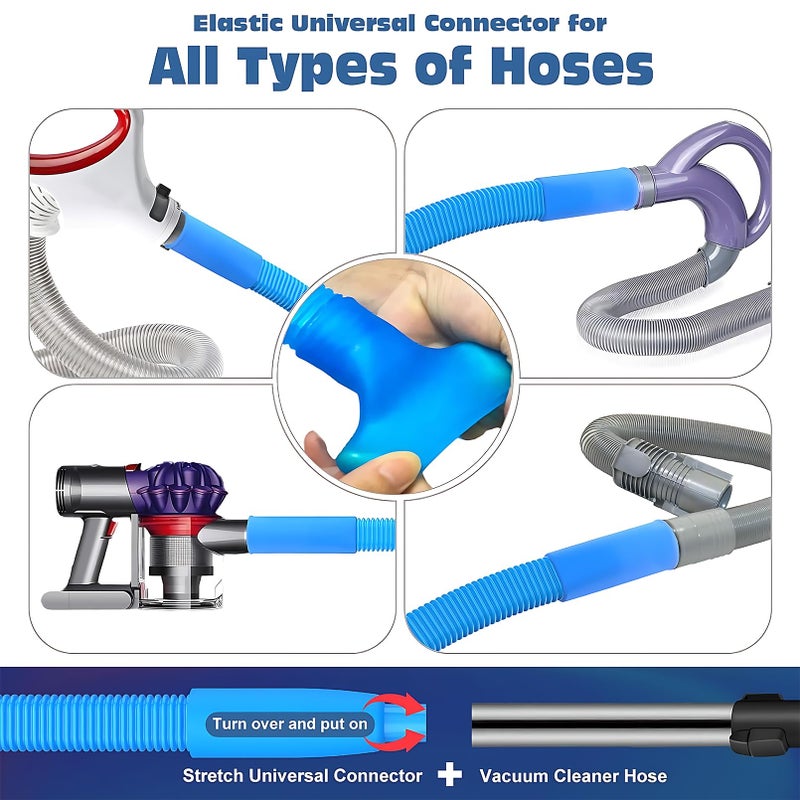 GROLEOA Upgraded Dryer Vent Cleaner: Universal Vacuum Hose Attachment Fits All Vacuums Cleaner, Deep Cleaning Tools for Clogged Ducts & Lint Removal - Image 3