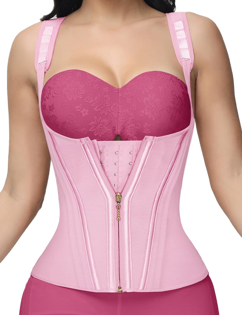 SHAPSHE Waist Trainer for Women Tummy Control Sports Girdle Workout Body Shaper with Adjustable Shoulder Strap - Image 2