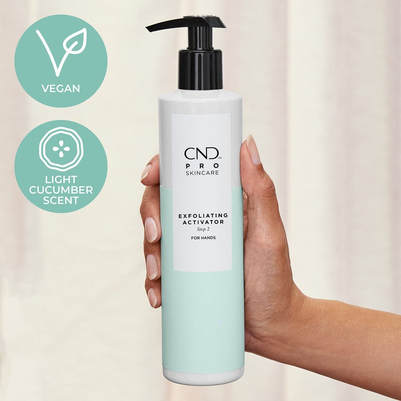 CND Pro Skincare Exfoliating Activator for Hands, Made with Natural Origin Aloe Leaf, Use with Exfoliating Scrub, Step 2, 10.1 Oz - Image 3