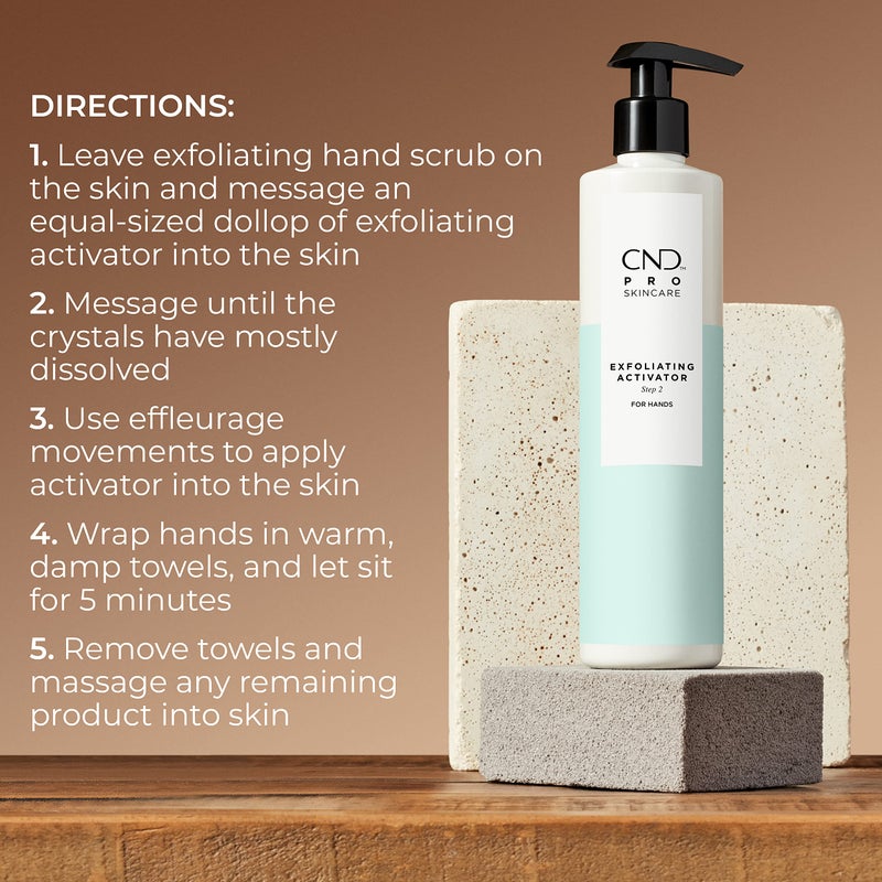 CND Pro Skincare Exfoliating Activator for Hands, Made with Natural Origin Aloe Leaf, Use with Exfoliating Scrub, Step 2, 10.1 Oz - Image 4