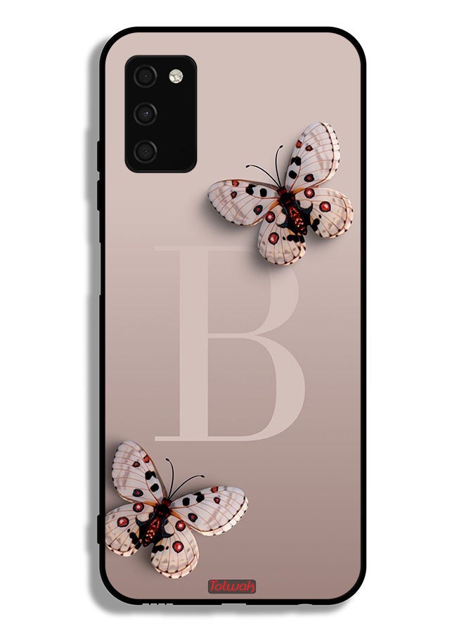 Tolwak غلاف واقي لهاتف سامسونج جالاكسي A02s - فراشات ب - Image 1
