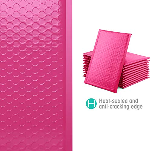 GSSUSA Bubble Mailers 6x10 Inches 25Pack Usable Size 6x9" Small Bubble Mailer Bubble Envelopes Mailing Envelope Bags Shipping Bag Self Seal Package Mail Packing Business Supplies, Pink - Image 2