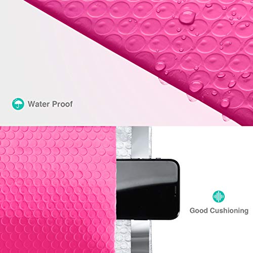 GSSUSA Bubble Mailers 6x10 Inches 25Pack Usable Size 6x9" Small Bubble Mailer Bubble Envelopes Mailing Envelope Bags Shipping Bag Self Seal Package Mail Packing Business Supplies, Pink - Image 4