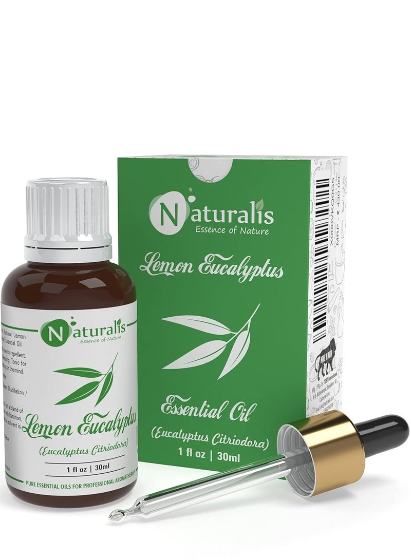 Naturalis Essence of Nature Lemon Eucalyptus (Eucalyptus Citriodora) for Dandruff and Mosquito repellent - 30ml - Image 1