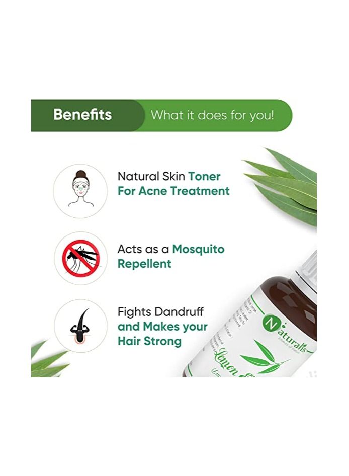 Naturalis Essence of Nature Lemon Eucalyptus (Eucalyptus Citriodora) for Dandruff and Mosquito repellent - 30ml - Image 4