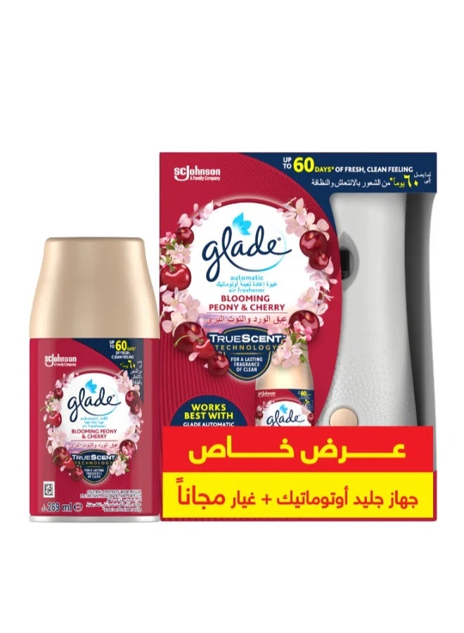 Glade Auto Holder Peony & Cherry + Free Refill 269Ml