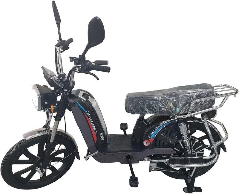 Challengers E140-20A 60V 1000W 20000 AMPS Electric Bike, Black - Image 1
