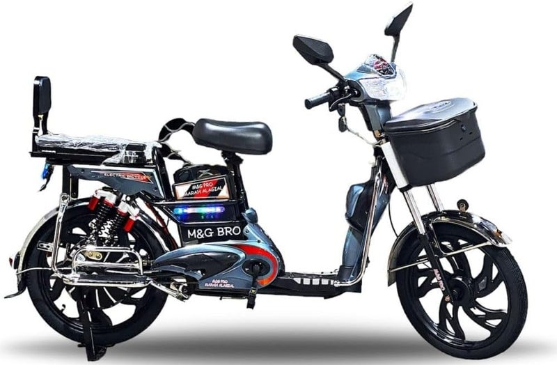 Challengers E140-20A 60V 1000W 20000 AMPS Electric Bike, Black - Image 4