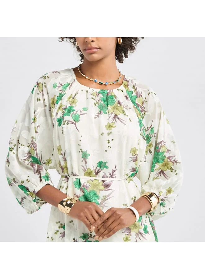 Splash FAV Floral Print Midi Dress