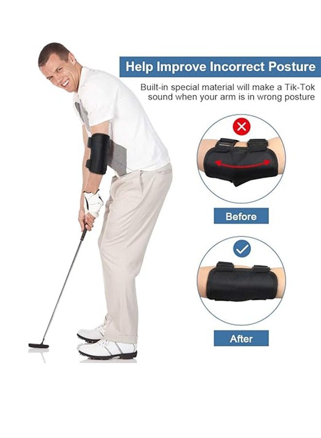 Generic Golf Swing Training Aid Elbow, Golf Swing Trainer, Straight Arm Golf Training Aid With Sound Notification, Golf Swing Posture Correction Support, Suitable For Beginners Training  - Image 3