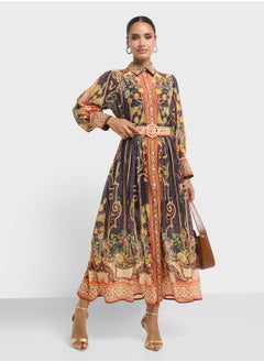 Khizana Abstract Print Dress  - Image 4