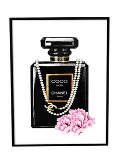 Coco Noir Chanel Printed Poster with Frame 50x40cm