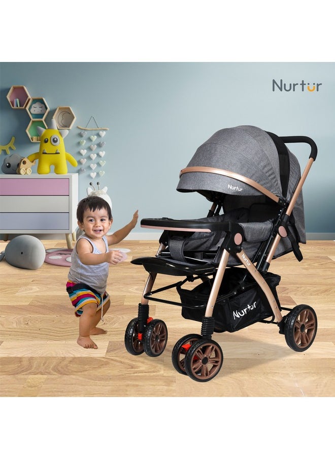Nurtur عربة سفر وايلدر بيبي مع سلة تخزين، صينية طعام قابلة للفصل من 0 إلى 3 سنوات  - Image 5