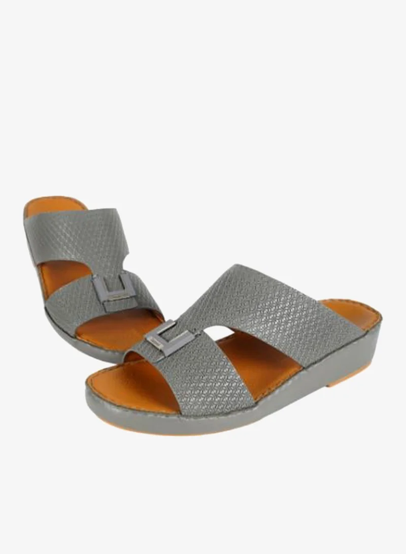 Barjeel Uno Dark Grey 008-3504 Barjeel Mens Arabic Sandals  BSP1-01 Dark Grey for Men | Best Price UAE