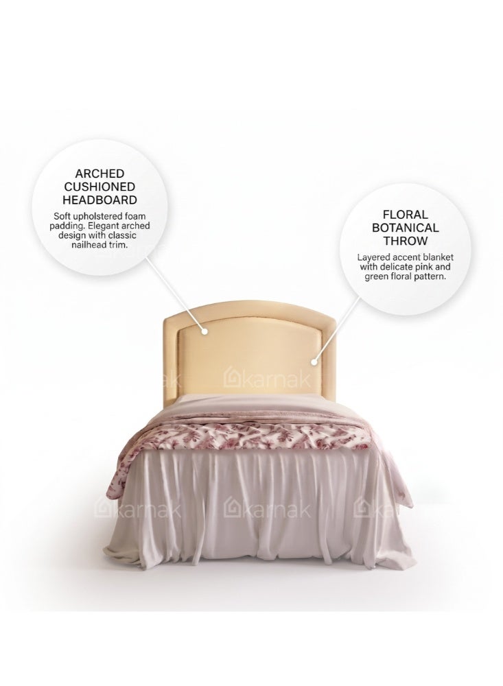 KARNAK Marvelle Kids Bed – Dark Beige - Image 4