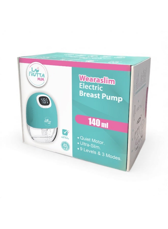 لا فروتا لافروتا شفاط حليب كهربائي ويراسليم قابل للارتداء – تصميم نحيف، محرك هادئ، 9 مستويات و3 أوضاع، سعة 140 مل، بطارية 1200 مللي أمبير