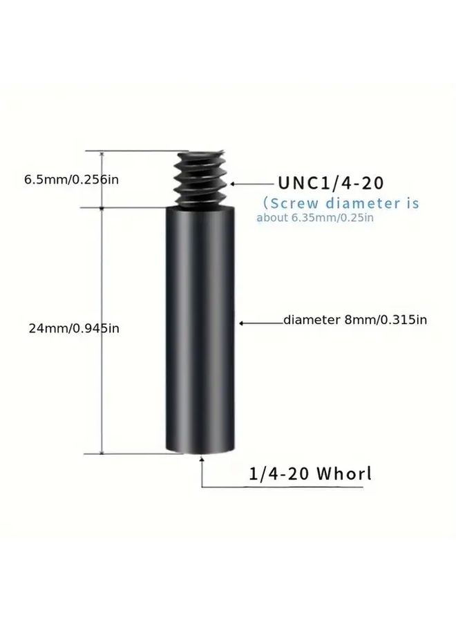 2pcs 1/4 Inch Double Headed Extension Rod Multi Functional Camping Lamp Bracket For Outdoor Photography - Image 4