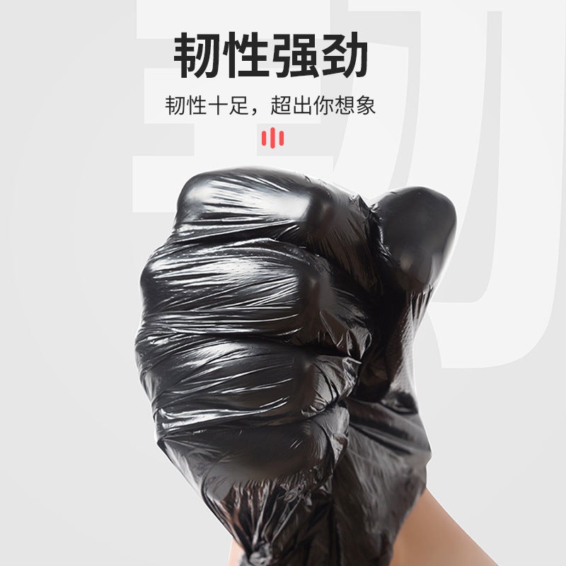 Drawstring Nail Garbage Bag Household Portable Black Thickened Office Kitchen Medium Large Garbage Bin Plastic Bag - Image 5