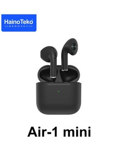 Haino Teko Air-1 Mini Wireless Bluetooth Earbuds Apple & Android Compatibility Built-in Microphone True Wireless Earbuds in-Ear Bluetooth Headphones Earphones Auto Power On/Off Touch Control Super Clear Mic Black  - Image 2