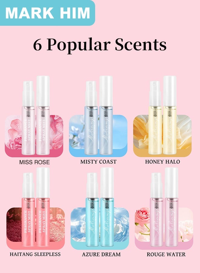 MARK HIM Women's Luxury Perfume Sampler Gift Set, 6x5ml Mini Eau de Parfum Vials for Women, Floral Fruity Woody Fresh Collection, Travel-Size Perfume Discovery Set for Daily Wear, Layering & Gifting - Image 4