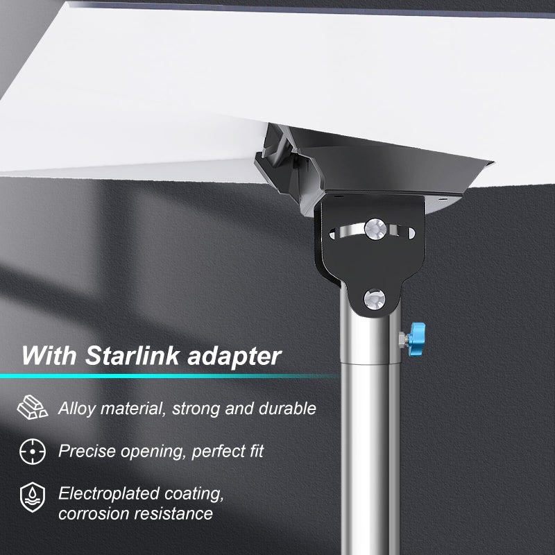 Ybervont Starlink Gen 3 Pole Mount Kit, Ybervont 10Ft Starlink Ground Pole Mount Gen 3, Features 1.5'' Diameter Stainless Steel Pole with No-Dig Spiral Ground Anchor, Starlink Mounting Kit Gen 3 Pipe Adapter - Image 5