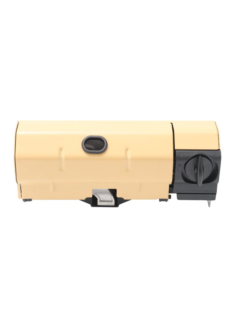 porodo - Camping Mini Portable Gas Stove Single Burner with 2600W Power Combustion and Electronic Ignition / Quick Install & Magnetic Valve / Easy Prep - Light Brown - Image 1