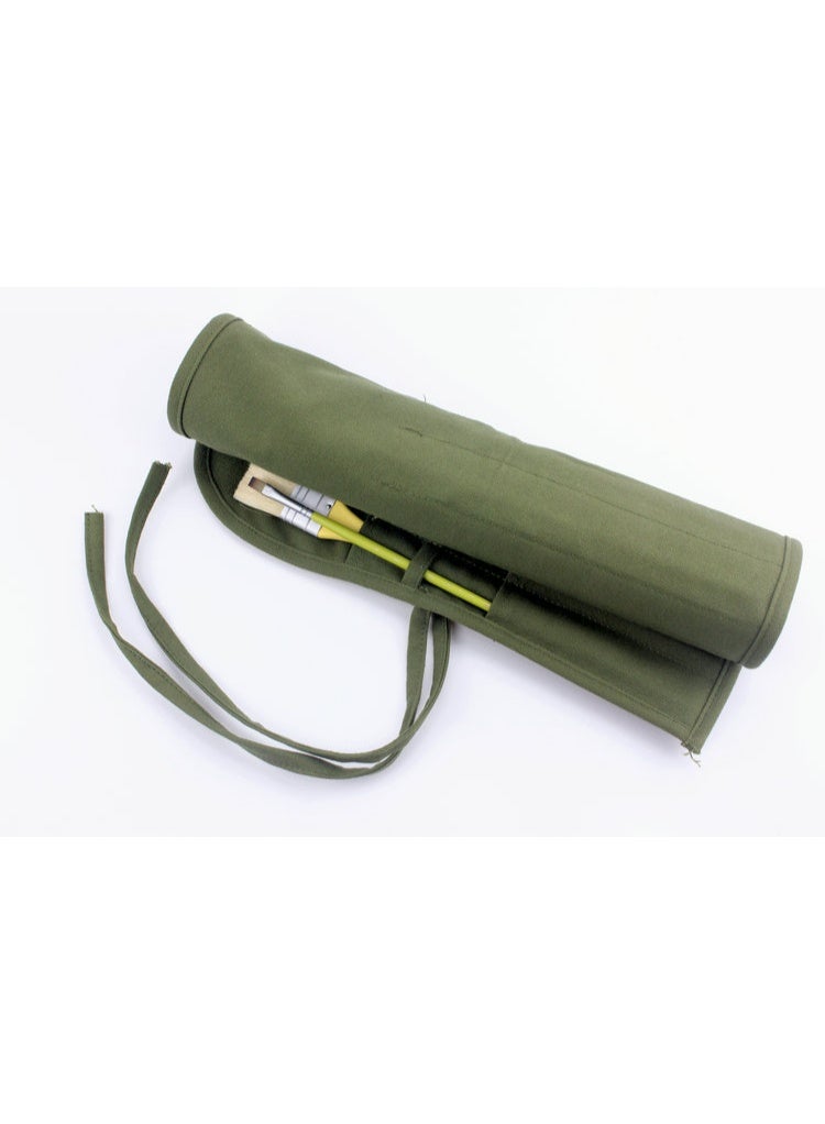 حقيبة قلم، فرشاة، ستارة تخزين بفتحة 22 قلم، حقيبة أقلام ألوان مائية، صندوق أقلام ألوان مائية، حقيبة قماش، ستارة أقلام فرشاة - Image 3