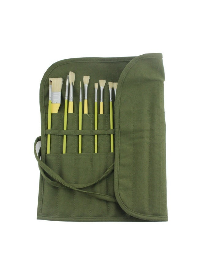 حقيبة قلم، فرشاة، ستارة تخزين بفتحة 22 قلم، حقيبة أقلام ألوان مائية، صندوق أقلام ألوان مائية، حقيبة قماش، ستارة أقلام فرشاة - Image 2