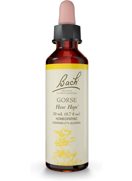 Bach Bach Original Flower Remedies, Gorse - Have Hope - Natural Homeopathic Flower Essence for Emotional Balance - Vegan, Gluten Free, Sugar Free - 20mL Dropper 