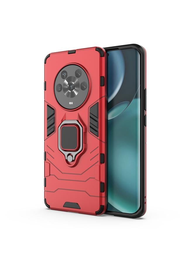 S-TOP Case For Honor Magic4 Shockproof PC + TPU Protective Phone Case with Magnetic Ring Holder - Image 1