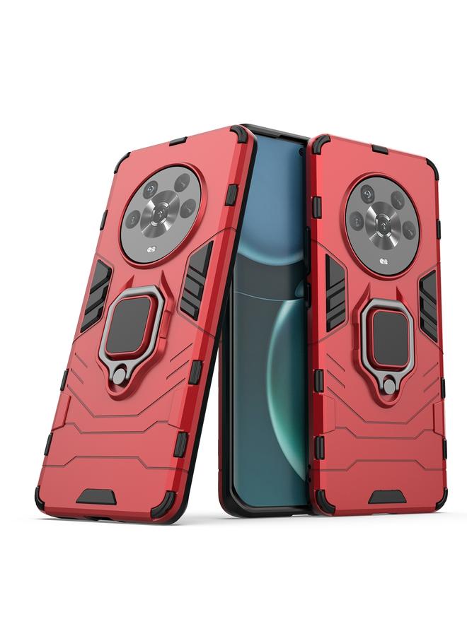 S-TOP Case For Honor Magic4 Shockproof PC + TPU Protective Phone Case with Magnetic Ring Holder - Image 2