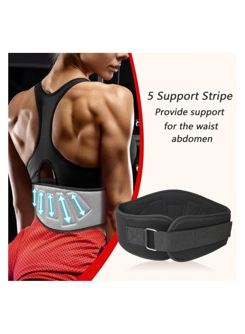 Generic Weight Lifting Belt for Men Women,Breathable Adjustable Gym Belt with Back and Lumber Support,Workout Back Support Strap for Squats Powerlifting Fitness Workout and Strength Training-XL  - Image 4