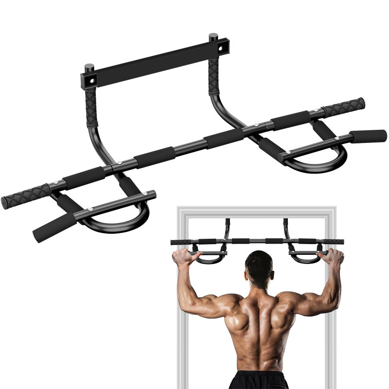 TOPOKO Pull Up Bar for Doorway - Multi-Grip Chin Up Bar Heavy Duty Pull Up Bar - Strength Training Pull-up Bars for Versatile Workout - Portable Pullup Bars with All Accessories - Image 1