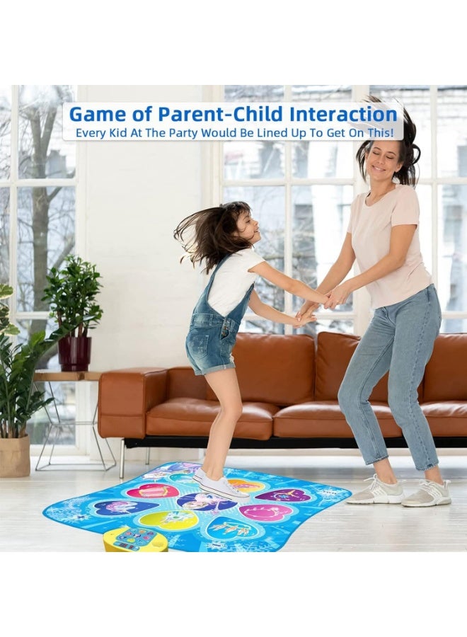 Meetion Dance Mat, Gifts Toys for Girls 3 4 5 6 7 8 Years Old, Frozen Theme Toys, Dance Pad with 7 Game Modes, 5 Challenge Levels, 9 Built-in Music, Birthday Gifts for Kids Ages 3-12 - Image 3