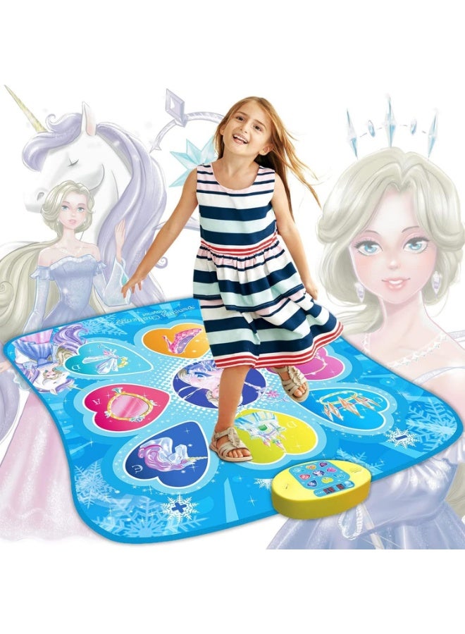Meetion Dance Mat, Gifts Toys for Girls 3 4 5 6 7 8 Years Old, Frozen Theme Toys, Dance Pad with 7 Game Modes, 5 Challenge Levels, 9 Built-in Music, Birthday Gifts for Kids Ages 3-12 - Image 1