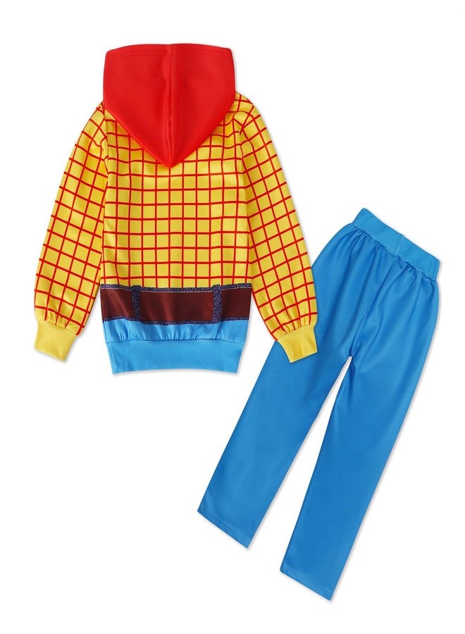 Eledobby Princess Costume Toddler Long Sleeve Hoodie+Pants Set for Boys Kids Halloween Outfits Christmas Birthday Gift 3-4T - Image 3