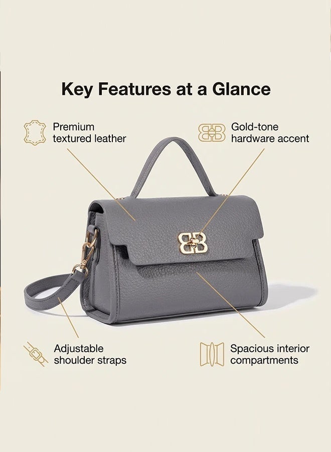 بليه روان شنطة يد نسائية شنطة كتف وكروس أنيقة بيد علوية من الجلد الفاخر تصميم عملي للدوام والعمل والتسوق مع حزام قابل للتعديل - Image 3