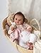 Zero Pam Realistic Reborn Baby Dolls Girl Eyes Opend 19 Inch Realistic Baby Dolls Girl Silicone Lifelike Doll Handmade Full Body Soft Vinyl Real Life Toddler Girls Doll with Accessories - Image 4